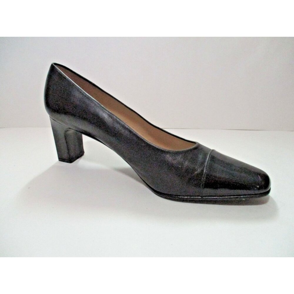 Etienne Aigner Midnight Blue Leather Pumps - Size 9M
